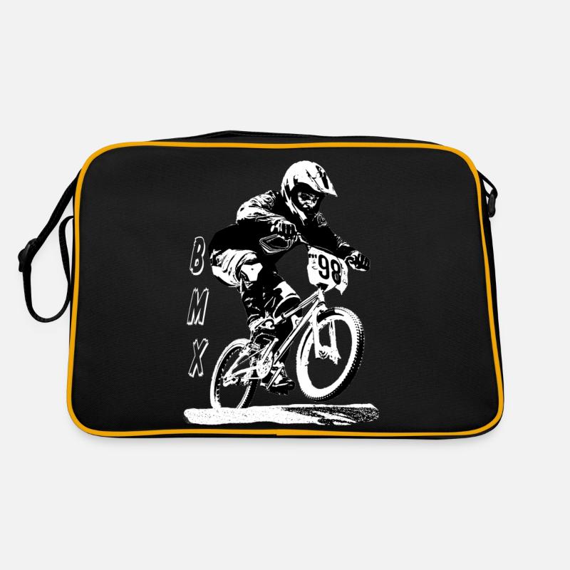 bmx race - Sac Retro - noir/or