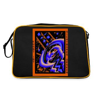 Design Art Bibi 5 - LIMITED - Sac Retro - noir/or - Dos