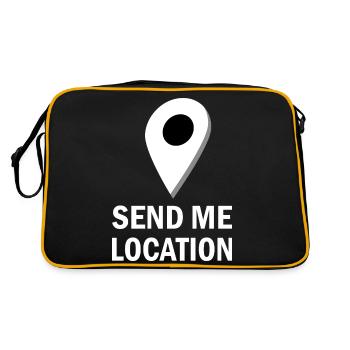 Send me Location Send me your location - Retro Bag - black/gold - Back
