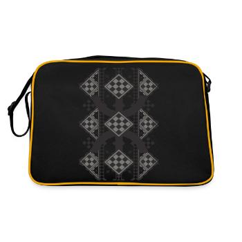 Motif Kabyle - Sac Retro - noir/or - Dos