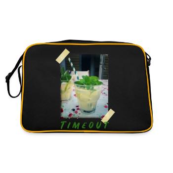 timeout - Retro Bag - black/gold - Back