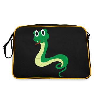 ligne - Sac Retro - noir/or - Dos