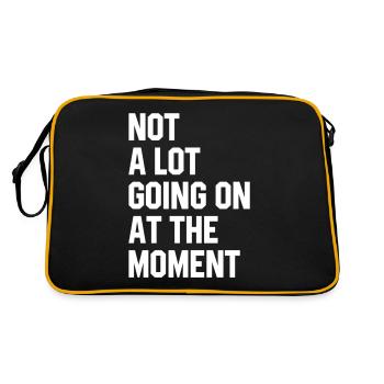 Il ne se passe pas grand-chose en ce moment - Sac Retro - noir/or - Dos