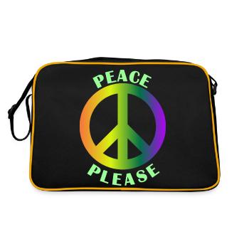 Blease de paix - Sac Retro - noir/or - Dos