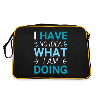 I have no idea what i am doing - Retro Bag - black/gold - Back
