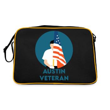 austin veteran - Retro Bag - black/gold - Back