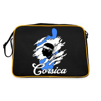 Île de Corse - Sac Retro - noir/or - Dos