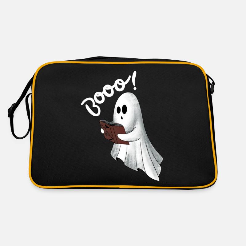 Creepy ghost white Retro Bag