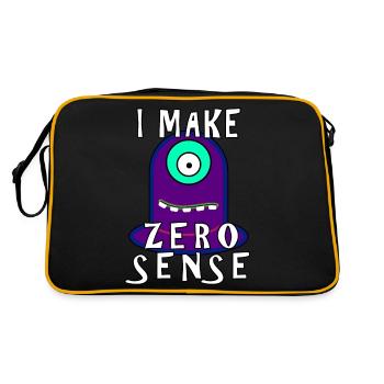I Make Zero Sense - Retro Bag - black/gold - Back
