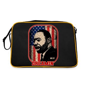 MARTIN LUTHER KING - Retro Bag - black/gold - Back