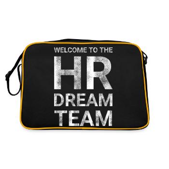 Welcome To The HR Dream Team - Retro Bag - black/gold - Back