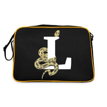 Lettre l serpent - Sac Retro - noir/or - Dos