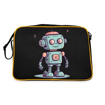 Robo-Charmeur - Retro Tasche - Schwarz/Gold - Hinten