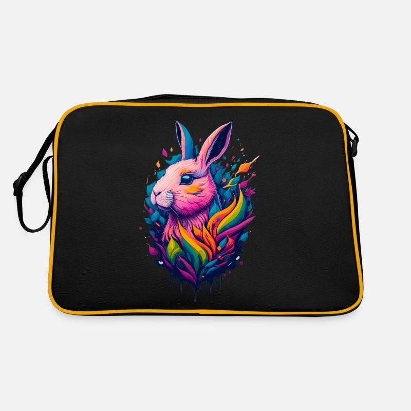 Illustration of a rabbit Retro Bag