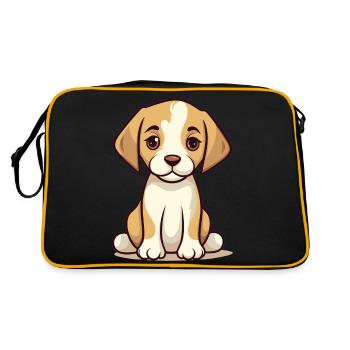 Beagle - Retro Bag - black/gold - Back