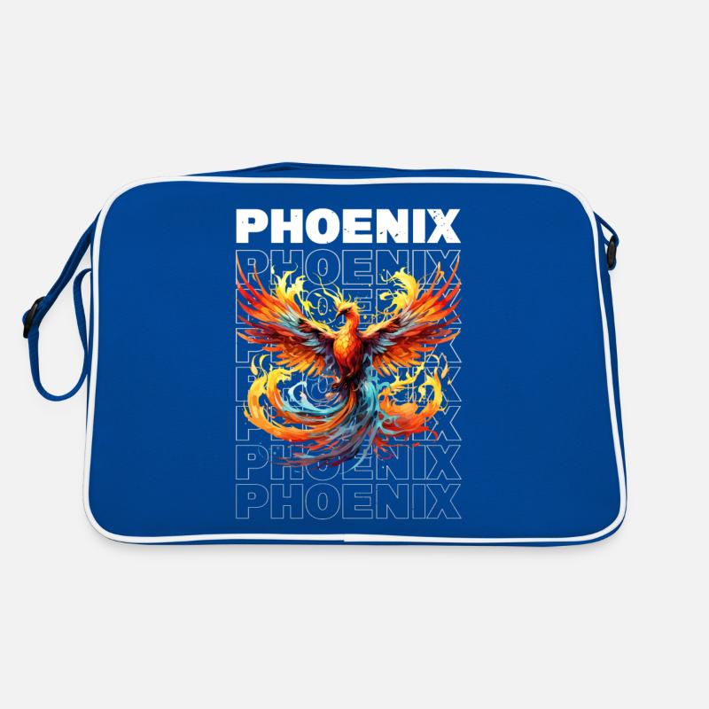 Phoenix Phoenix Fire Flames Bird Mythology Retro Bag