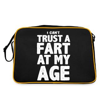 I Can't Trust A Fart At My Age - Retro Bag - black/gold - Back