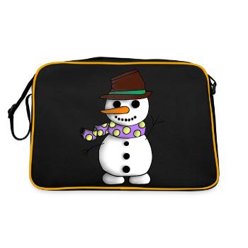 Style glacial parfait pour la saison de Noël - Sac Retro - noir/or - Dos