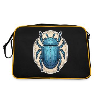 Scarabée bleu - Sac Retro - noir/or - Dos