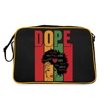 uploaded - Retro Bag - black/gold - Back