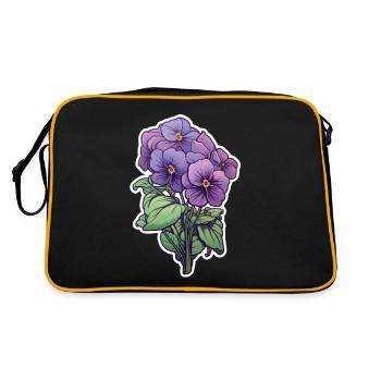 Pansy - Retro Bag - black/gold - Back
