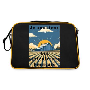 Support for Farmers #2 - Retro Bag - black/gold - Back