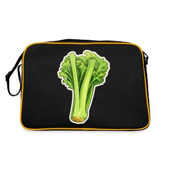 Céleri ou branche de céleri - Sac Retro - noir/or - Dos