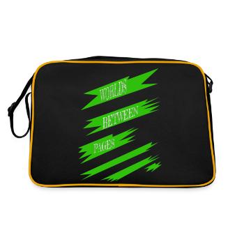 escaping reality gift fun reading present - Retro Bag - black/gold - Back