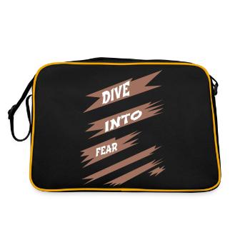 Fun Inner Courage Courage Mindset - Retro Bag - black/gold - Back
