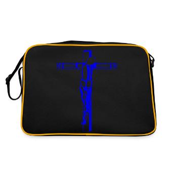 Conception Skincross pour les skinheads traditionnels - Sac Retro - noir/or - Dos