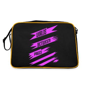 Bday Fun Funny Book Lovers Funny Sayings - Retro Bag - black/gold - Back