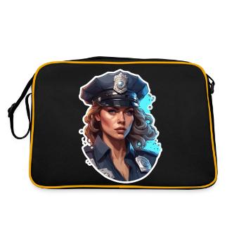 Police / Operations / Profession / Job / Emergency Forces - Retro Bag - black/gold - Back
