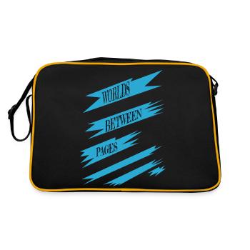 birthday present present escape quotes relaxation - Retro Tasche - Schwarz/Gold - Hinten