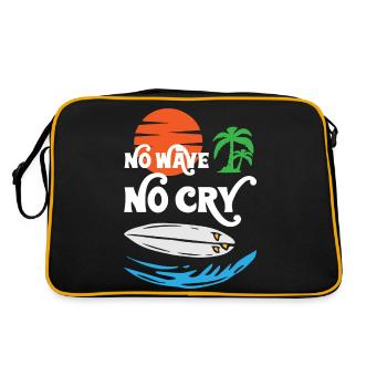 No Wave No Cry Surfing - Retro Bag - black/gold - Back