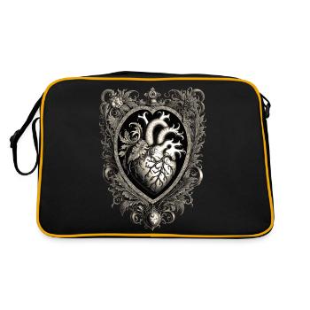 Cœur à l’acanthe - Sac Retro - noir/or - Dos