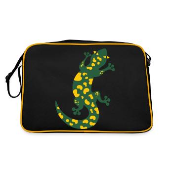 Salamander - Retro Tasche - Schwarz/Gold - Hinten
