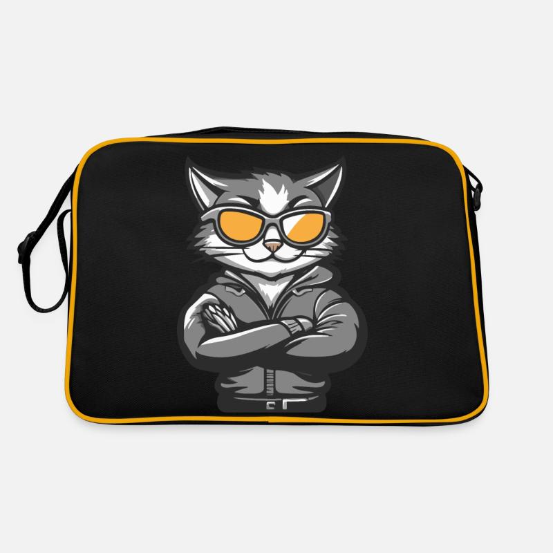 Katze Comic Cool Retro Tasche