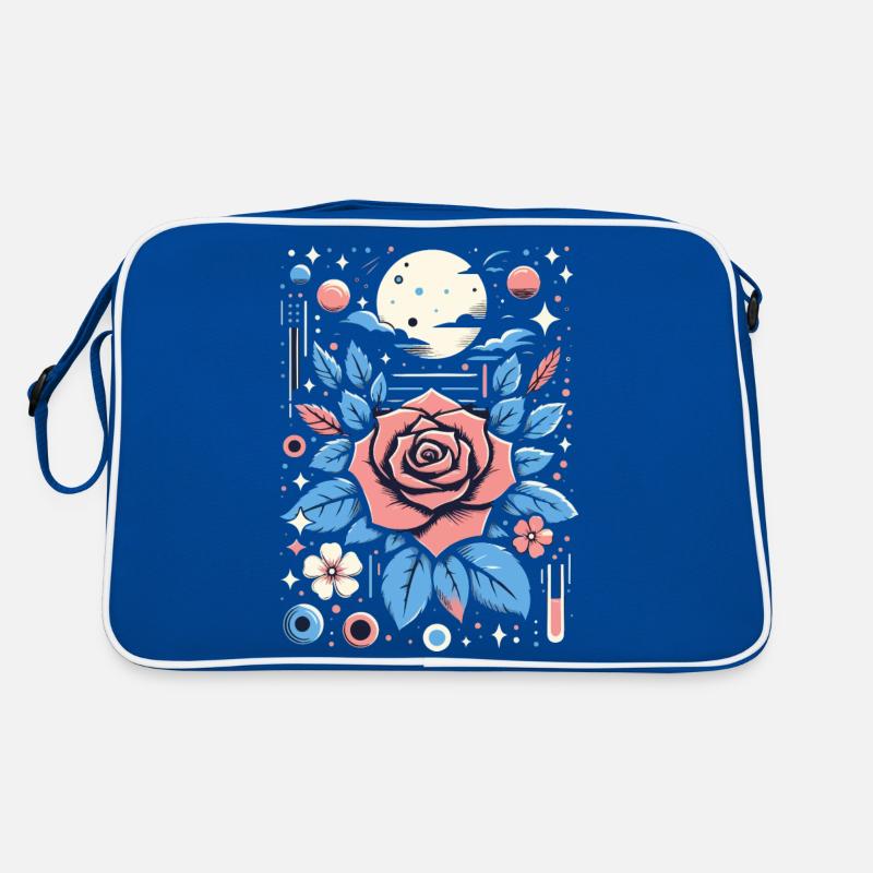 Kosmische Rose Retro Tasche