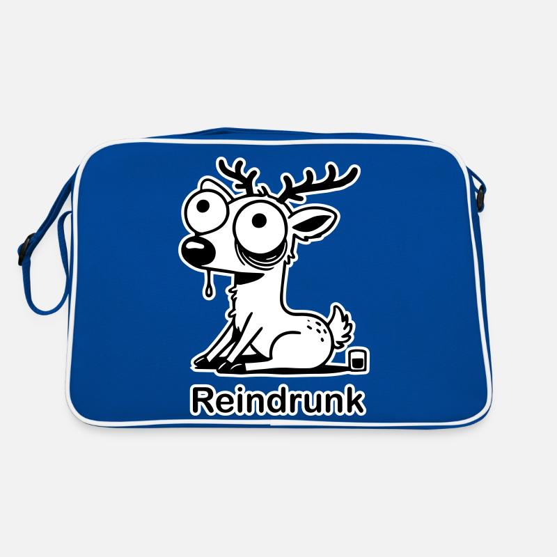 Drôle de cerf ivre - Design « Reindrunk » Sac Retro