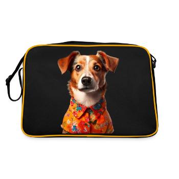 Chien - Sac Retro - noir/or - Dos