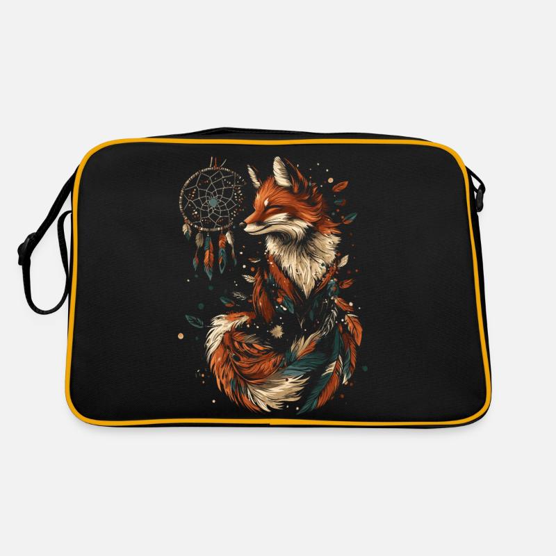 Fuchs Traumfänger Retro Tasche