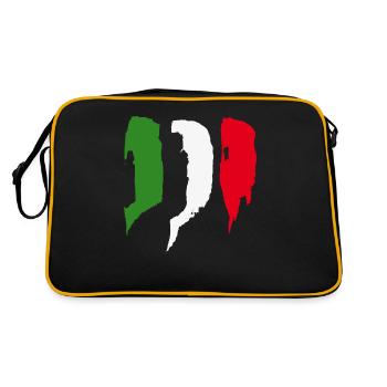 Drapeau de l’Italie - Coups de pinceau - Sac Retro - noir/or - Dos