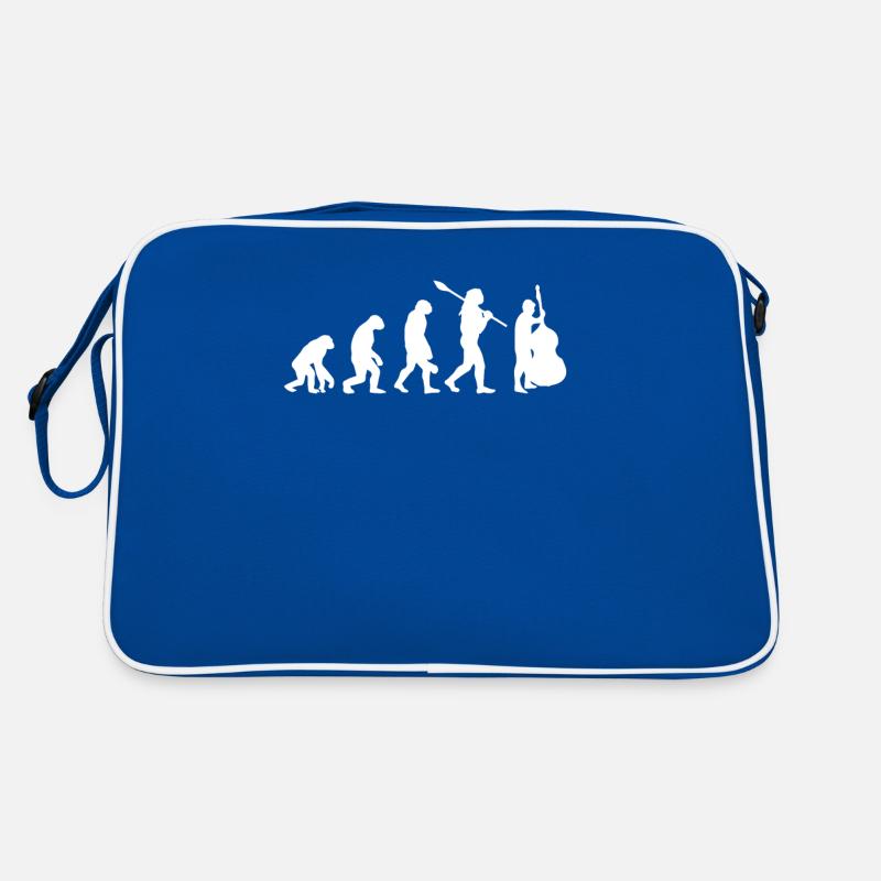 Evolution des Kontrabassisten Retro Tasche