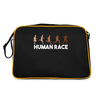 Race humaine, lutte contre le racisme - Sac Retro - noir/or - Dos