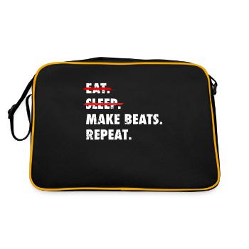 Beatmaker Beatmaking Producer Hip Hop Rap Beats - Sac Retro - noir/or - Dos