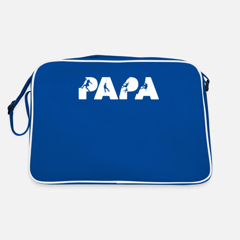 Klettern Papa Shirt, Klettern Ehemann Retro Tasche