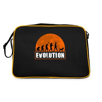 Chemise Beagle, cadeau drôle d'évolution humaine - Sac Retro - noir/or - Dos