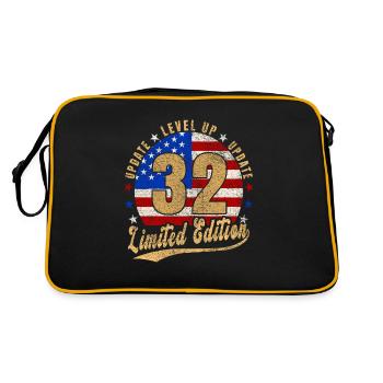 Mise à jour Niveau supérieur 32 ans Édition Limitée États-Unis - Sac Retro - noir/or - Dos