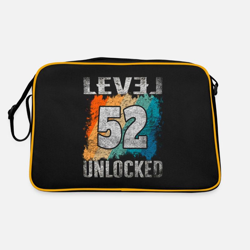 Geburtstag Geschenk Level Unlocked 52 Jahre Retro Tasche