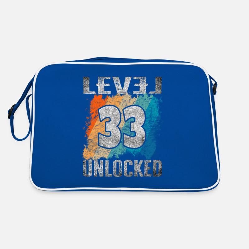 Niveau cadeau d’anniversaire débloqué 33 ans Sac Retro